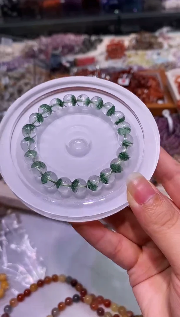 未镶嵌手链水晶多样性发其一翠幽灵9+