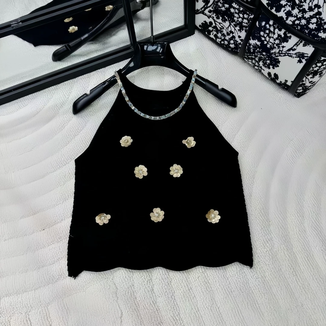 时尚针织上衣无袖夏季简约时尚风---LT181