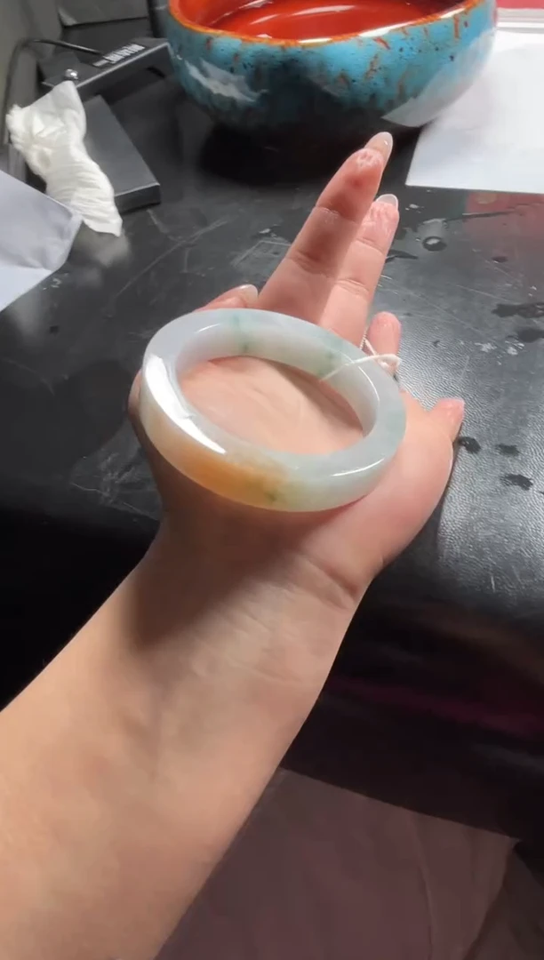 未镶嵌手镯定制翡翠精*怪DDJ47426