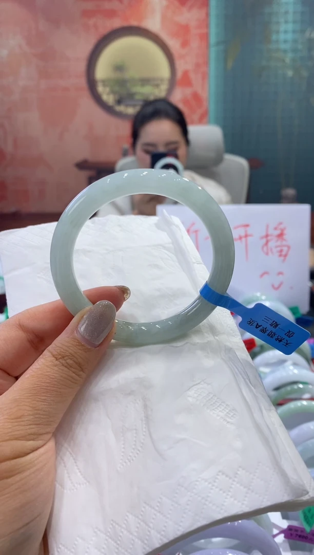 未镶嵌手镯翡翠麻**罐多人00013055