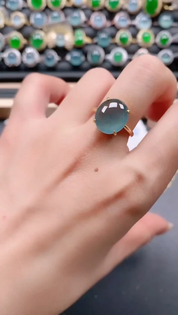 银S925镶嵌戒指翡翠1111