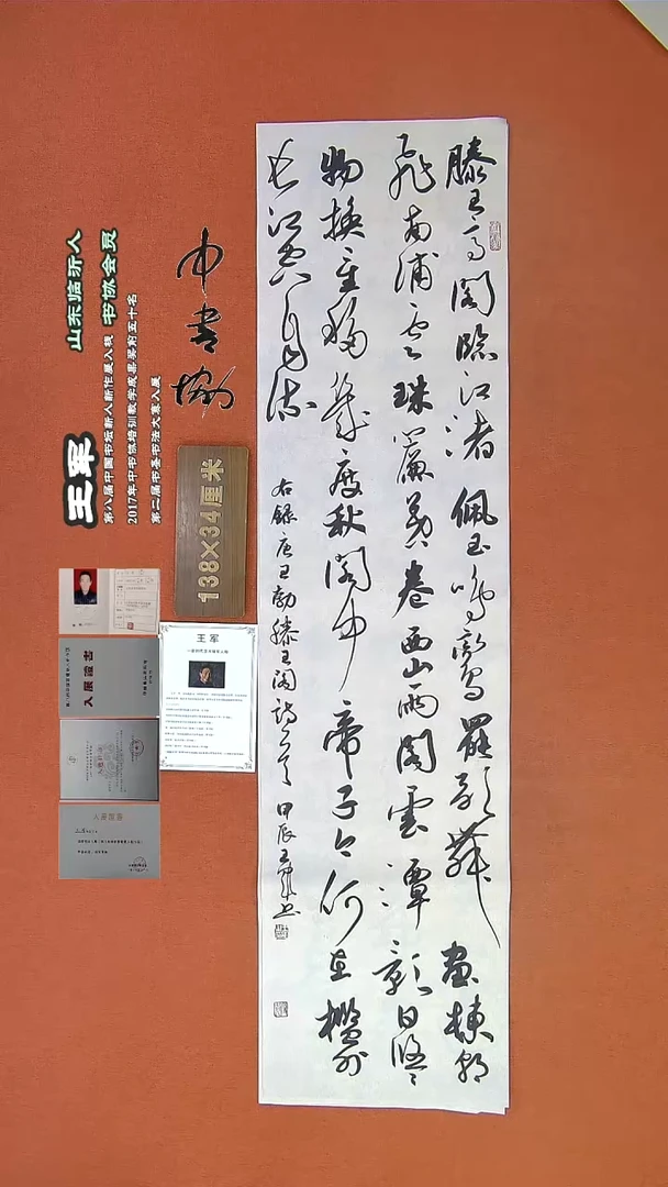 【闪购商品】书法593王军书法作品