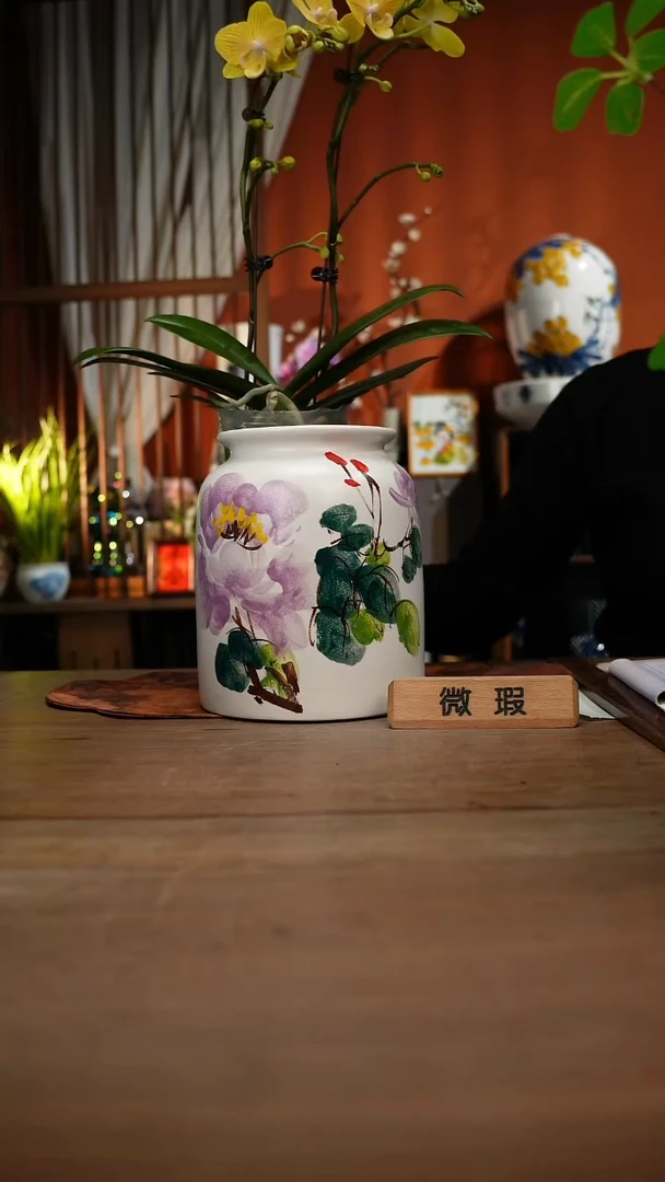 当代高温釉下彩手绘陶瓷餐具