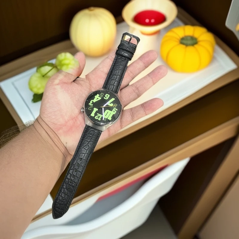 诺瑶适用华为GT5/GT4复古鳄鱼皮表带watch4pro针扣GT3鳄鱼皮表带
