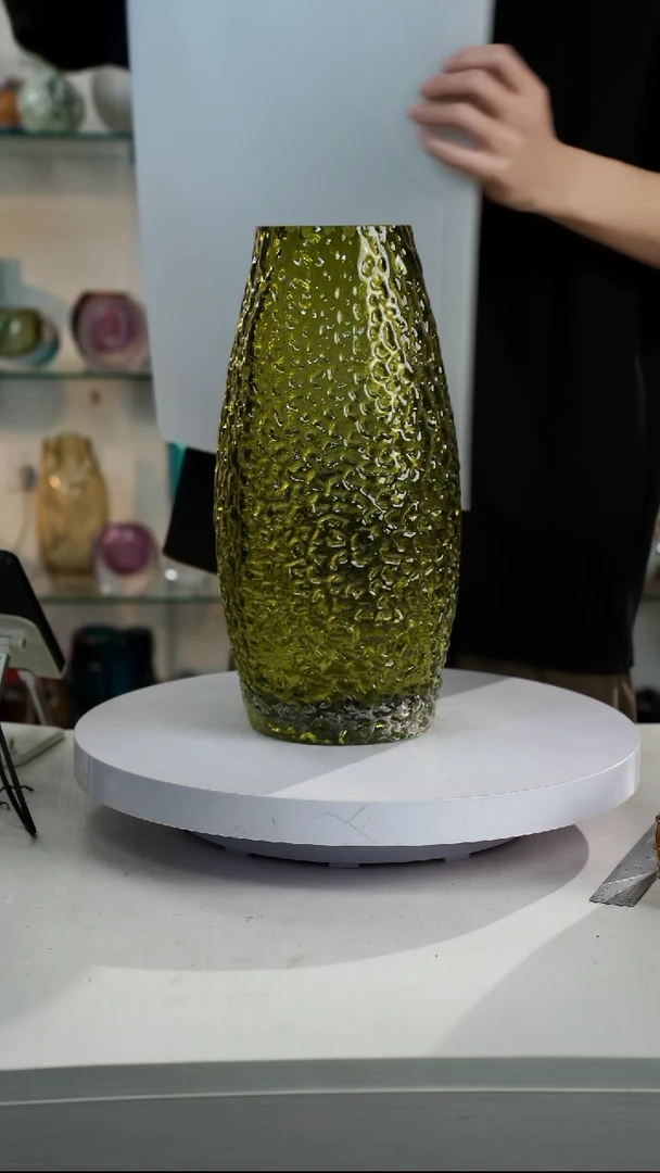 【闪购商品】琉璃高36轻奢琉璃花器微瑕福利