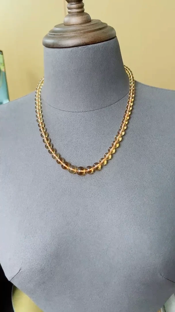 未镶嵌项链黄晶姗*黄晶项链