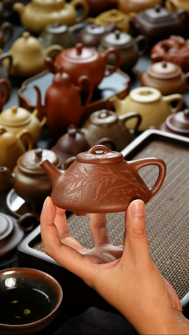 茶壶紫砂远*子冶石瓢紫砂路天青