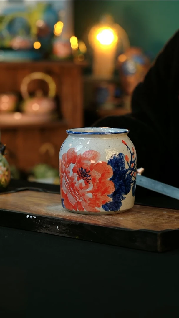 【闪购商品】杯手绘心瓷陶瓷浮力