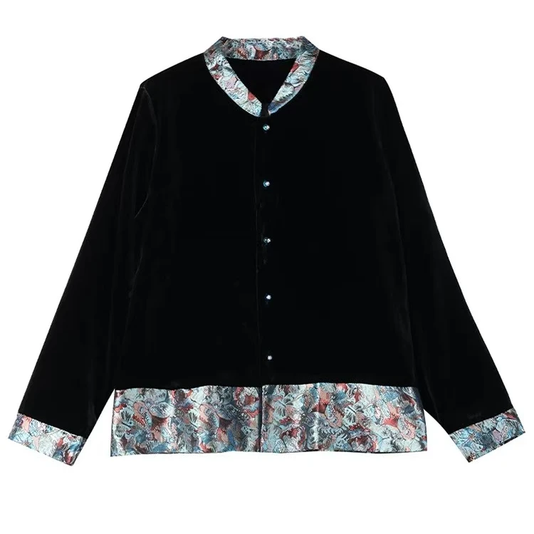 灯芯绒新款国风外套