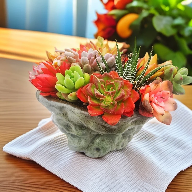小花园 百搭款办公室书房多肉植物组合盆栽创意成品花艺组合盆栽