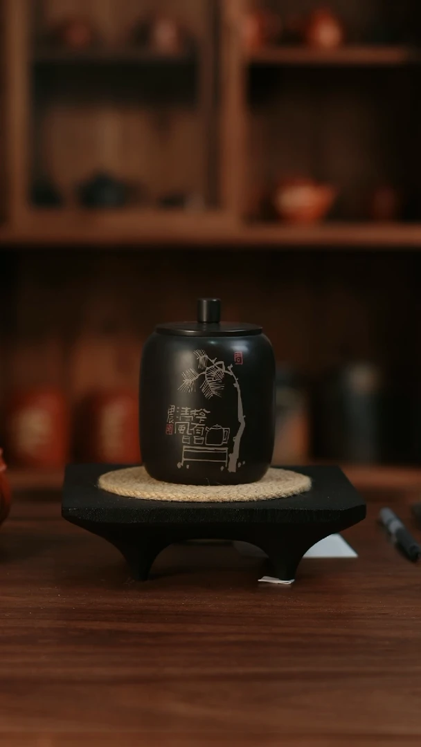 微瑕倚松罐不带包装画面随机黑色