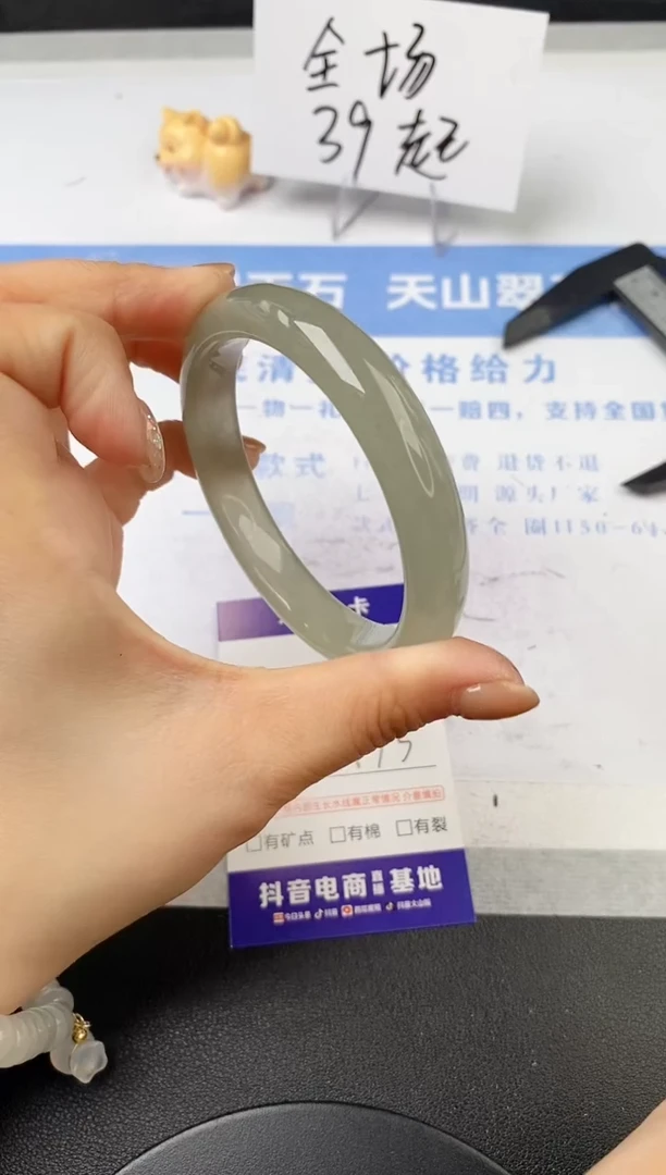 【闪购商品】石英质玉手镯未镶嵌s346-DC57.3