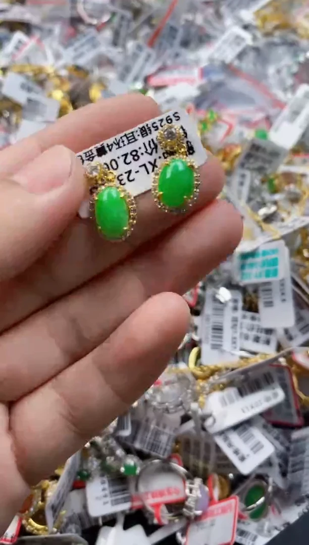 翡翠戒指银S925镶嵌1111      8