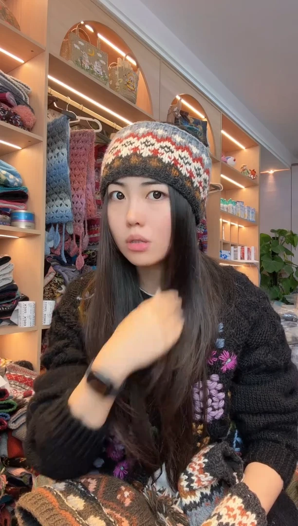 羊毛雪花发带