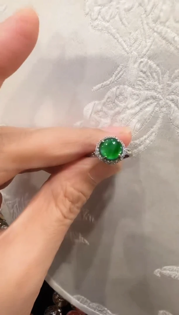 颈饰银S925镶嵌翡翠国风