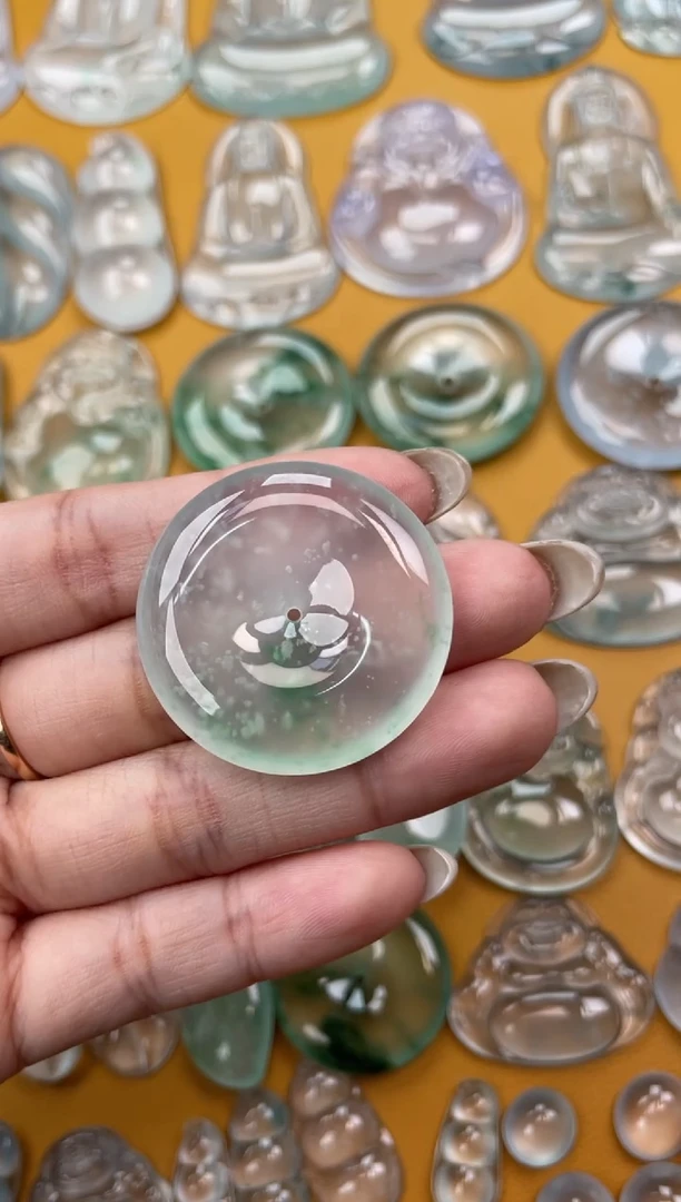 翡翠未镶嵌吊坠(不含链)平安扣 34.6 6.3