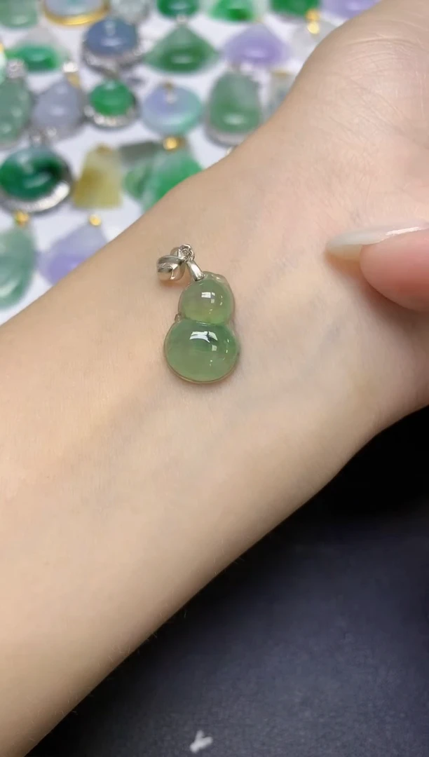 颈饰未镶嵌翡翠天然缅甸翡翠A货百元以上9元证书费自理