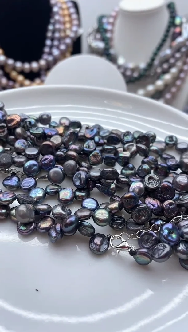 【闪购商品】淡水珍珠颈饰钛钢159