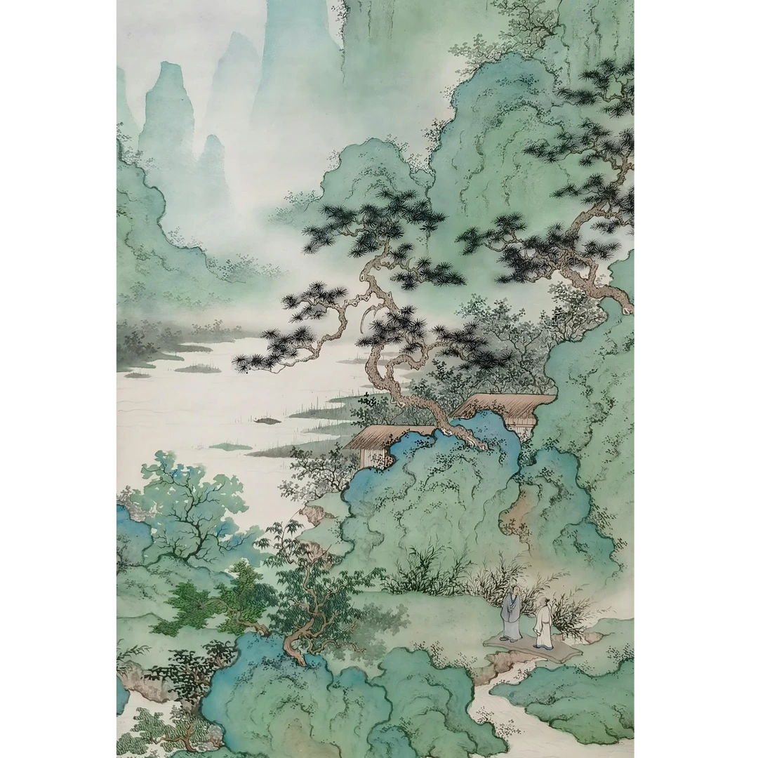 【辽拍】V250709-2-264《山水》（1.9平尺) 纸本镜片  yy1227t1