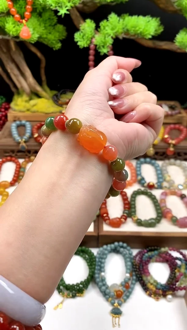 未镶嵌玛瑙手饰多宝貔貅10mm