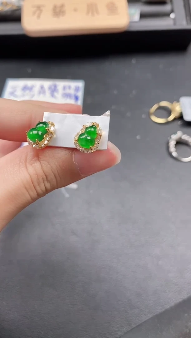 翡翠戒指银S925镶嵌5151-6