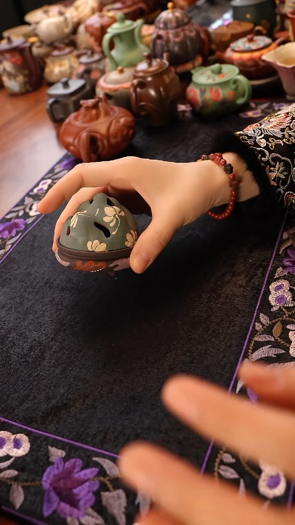 茶壶紫砂观山香炉