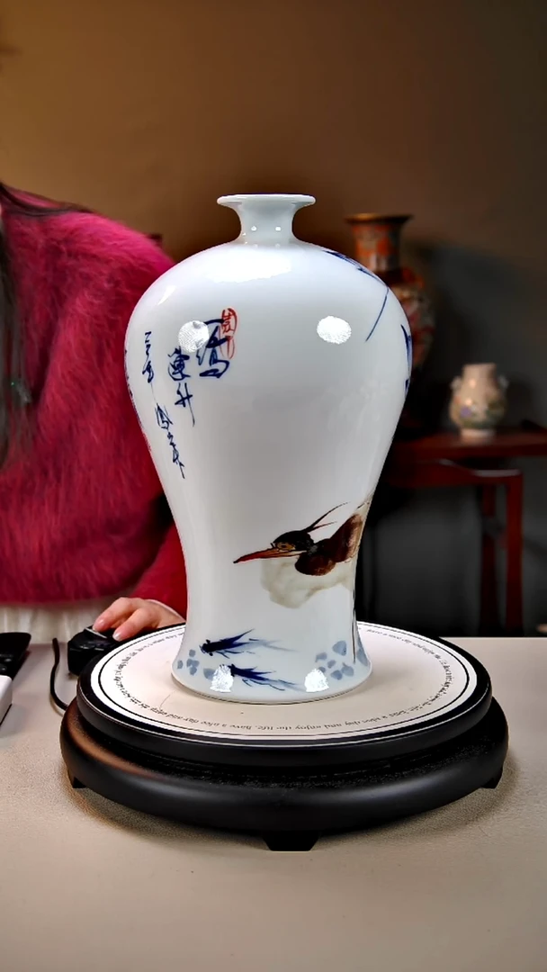摆件陶景德镇手绘陶瓷21