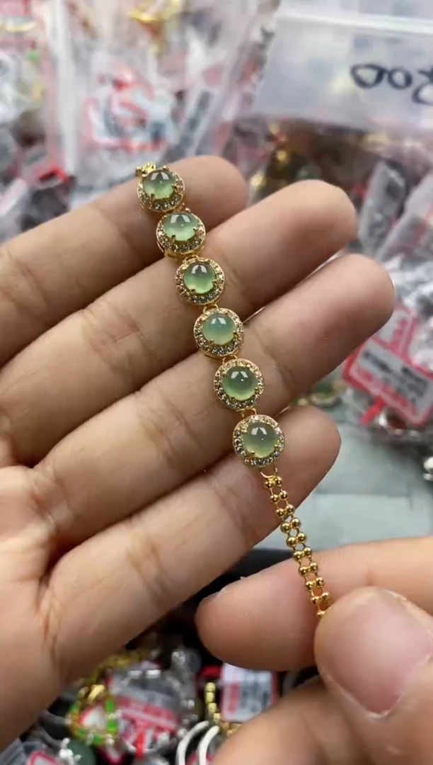 银S925镶嵌戒指翡翠333             4