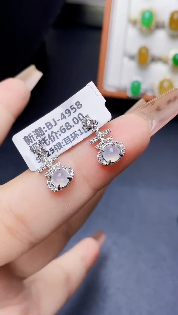 银S925镶嵌戒指翡翠1159