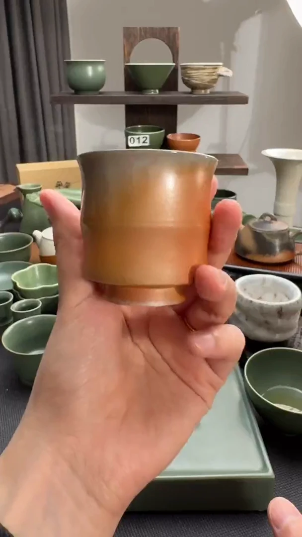孤品 柴烧 竹节杯 不退不换