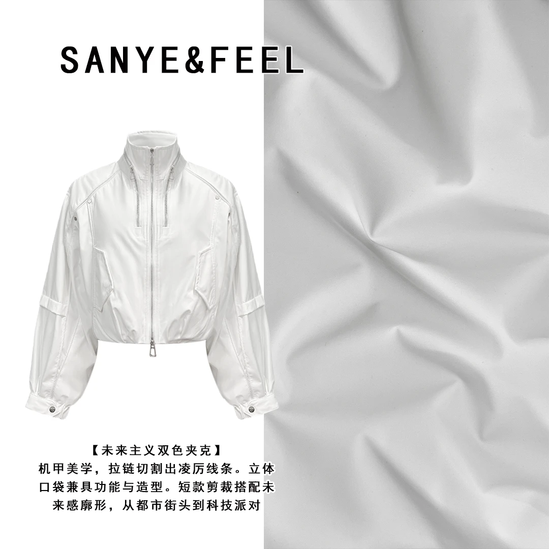 sanye&feel/妍三也【韩范外套】带毛短款潮流酷帅短外套542110YX