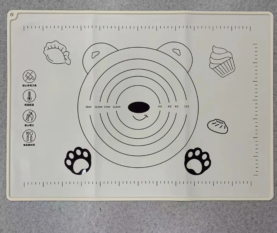 加厚硅胶垫揉面垫防水家用案板烘培和面垫擀面垫面案板防滑小号款