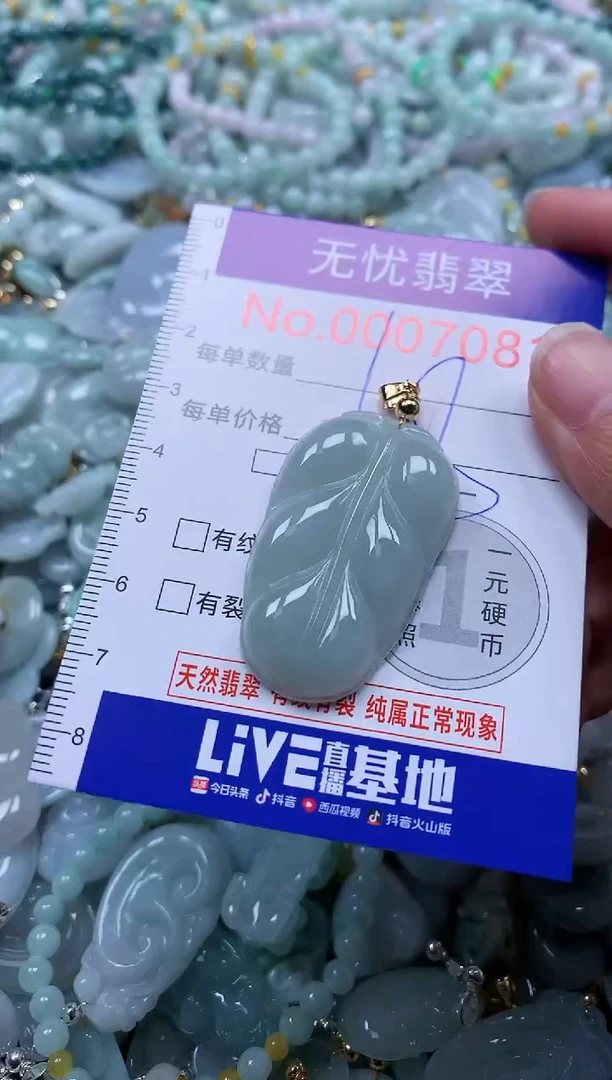 翡翠未镶嵌吊坠(不含链)7081