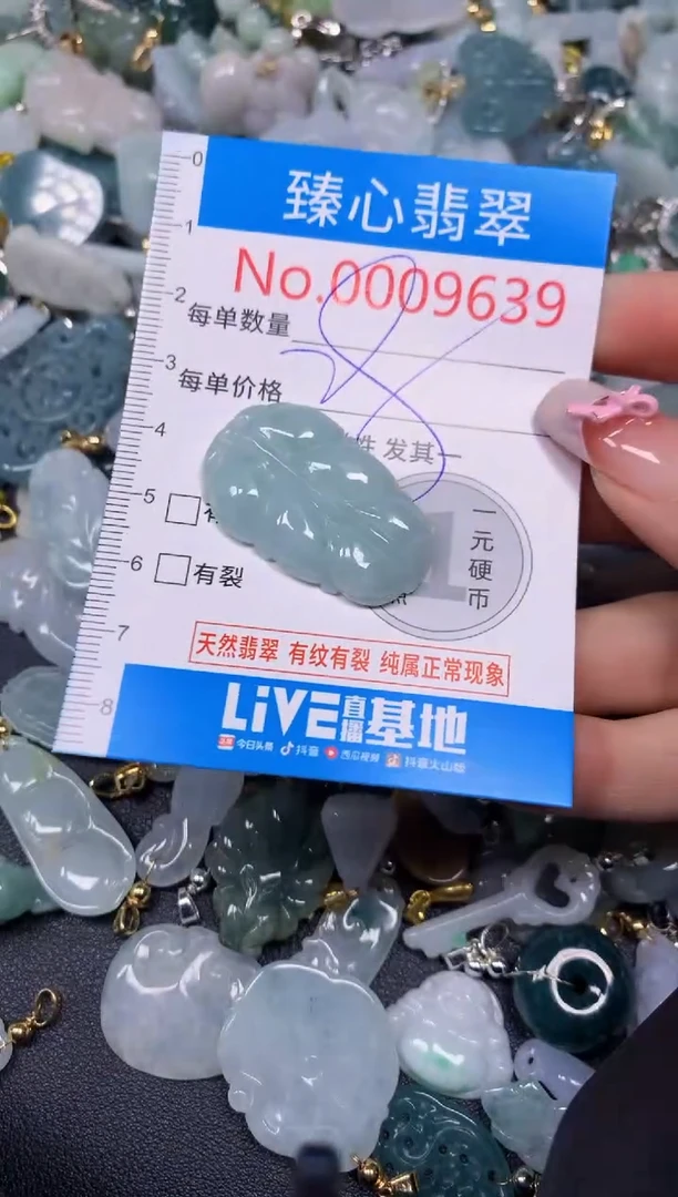 【闪购商品】翡翠颈饰未镶嵌含绳0009639