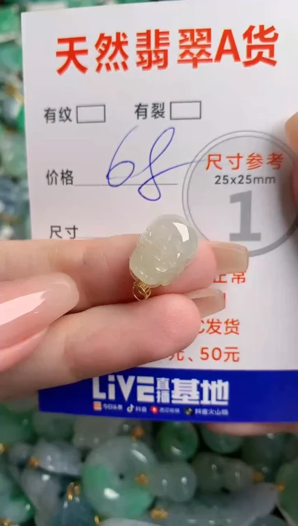 翡翠18K金镶嵌颈饰23000951