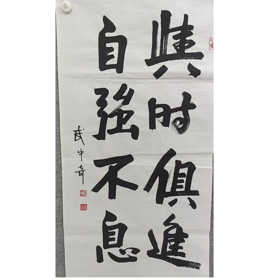 武中奇款书法画心100*50