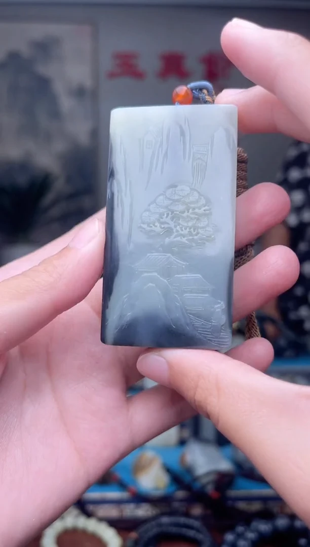 和田玉未镶嵌挂件1