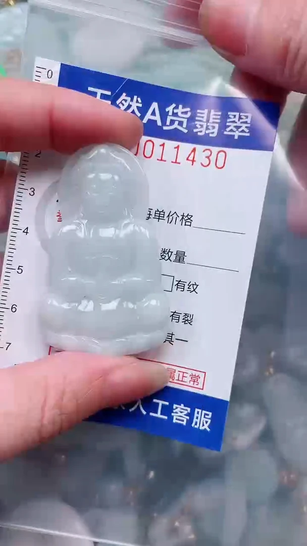 翡翠未镶嵌吊坠(不含链)1