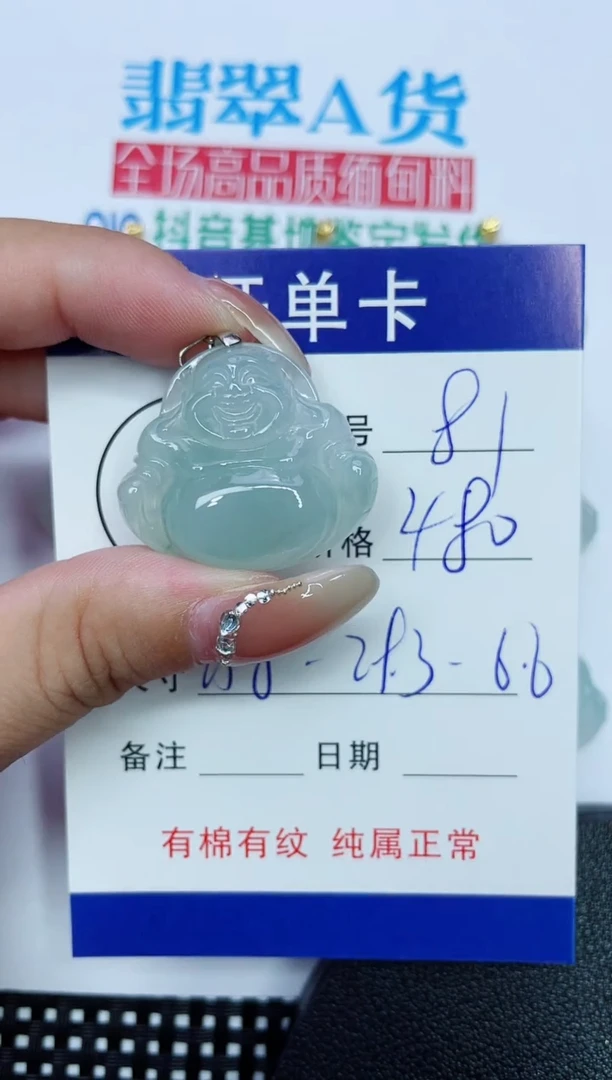 吊坠(赠链)银S925镶嵌翡翠81