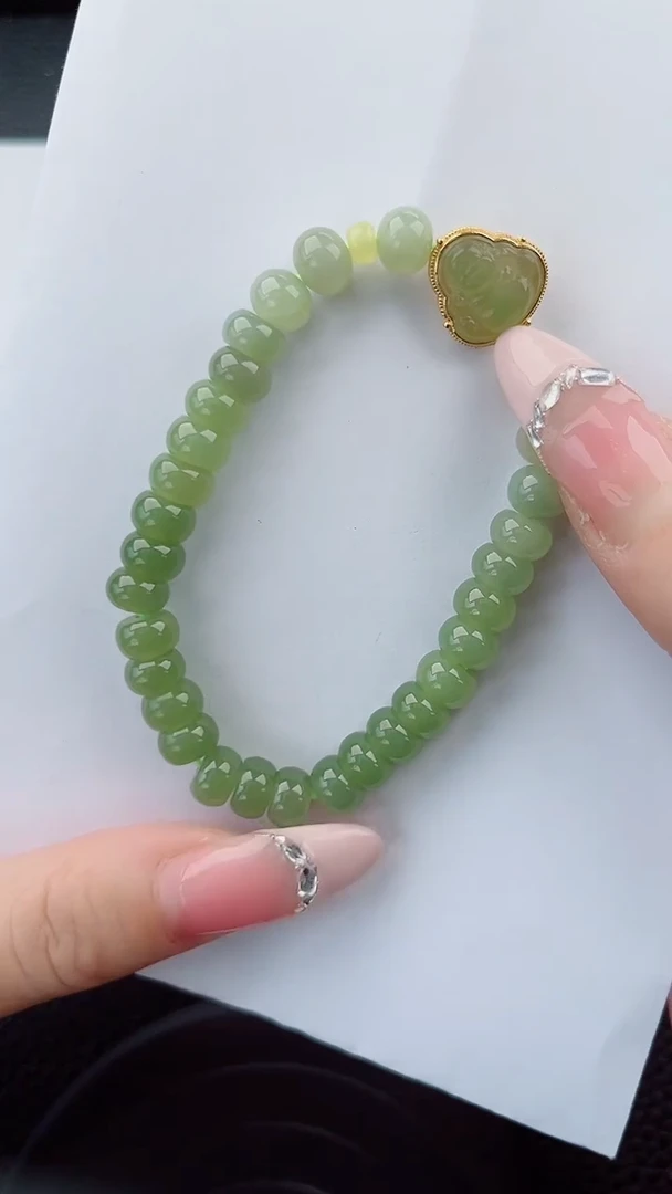 手串未镶嵌和田玉0222岚钻微色差T佛公