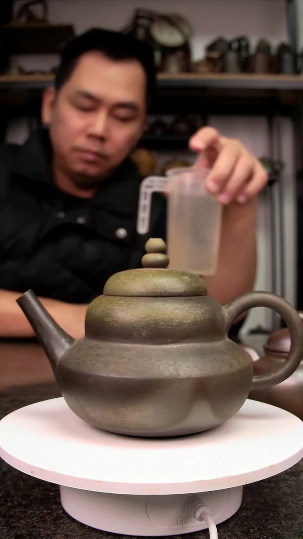 葫芦壶 葫芦钮 长嘴 220毫升 柴烧