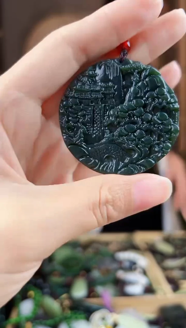 颈饰未镶嵌和田玉拍一发一，多样性发货