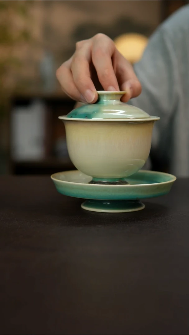杯景德镇陶瓷杯碗柴烧多人