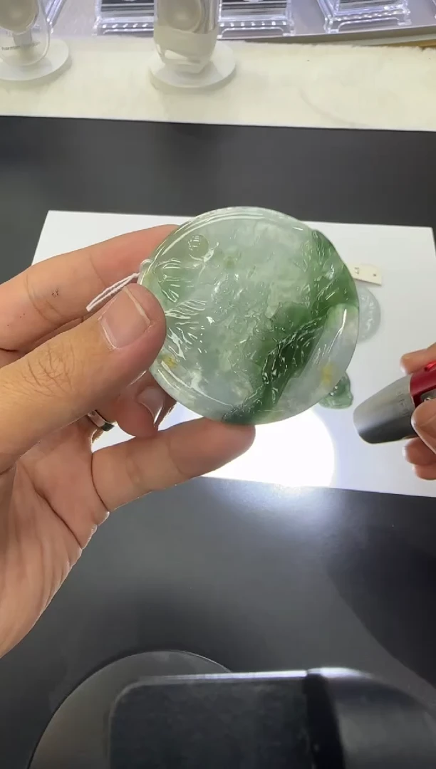 【闪购商品】翡翠颈饰未镶嵌天然翡翠A货孤品一件