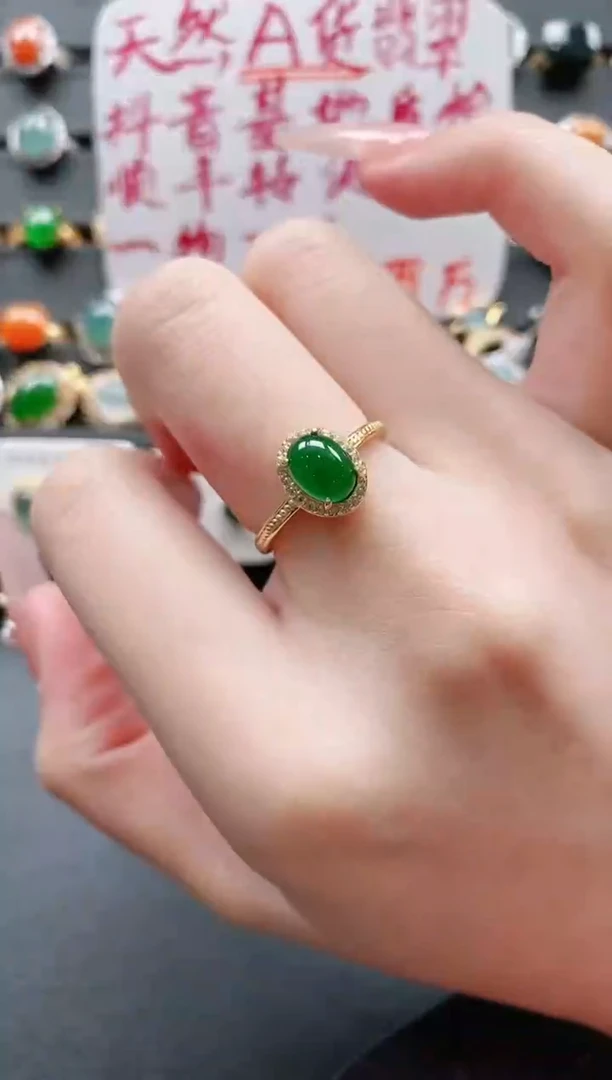 【闪购商品】翡翠戒指银S925镶嵌11111111