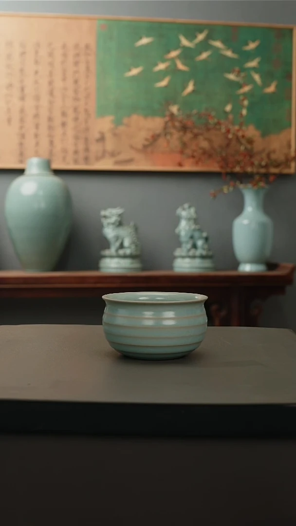 原产地原矿   弦纹杯