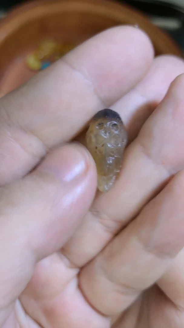 玛瑙/玉髓颈饰未镶嵌24黑喜子三通异色