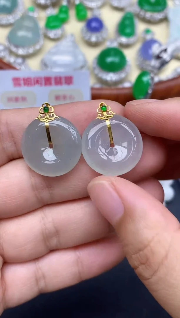 颈饰18K金镶嵌翡翠216-中国好珍宝-多样性（发其一）