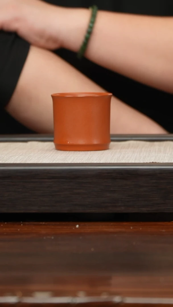 【闪购商品】紫砂茶壶朱泥竹节杯