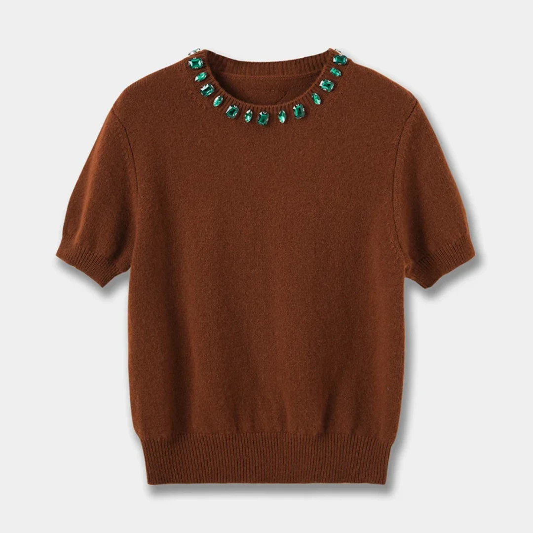 CHENXI26/A极简风纯色纯色时尚圆领针织衫 3285